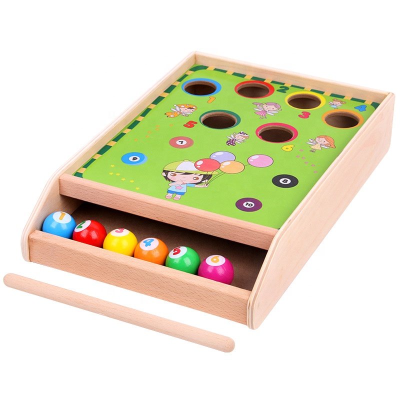 Baby Wooden Mini Table Snooker Billiards Game Educational Juguetes Para Ninos 3 A 6 Play House Activity Learning Toys For Kids