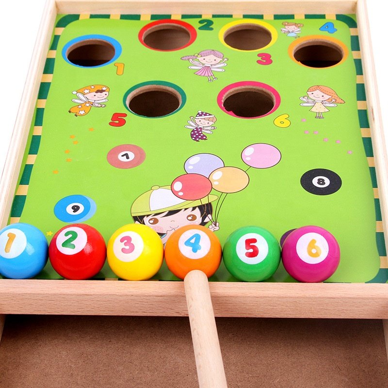 Baby Wooden Mini Table Snooker Billiards Game Educational Juguetes Para Ninos 3 A 6 Play House Activity Learning Toys For Kids