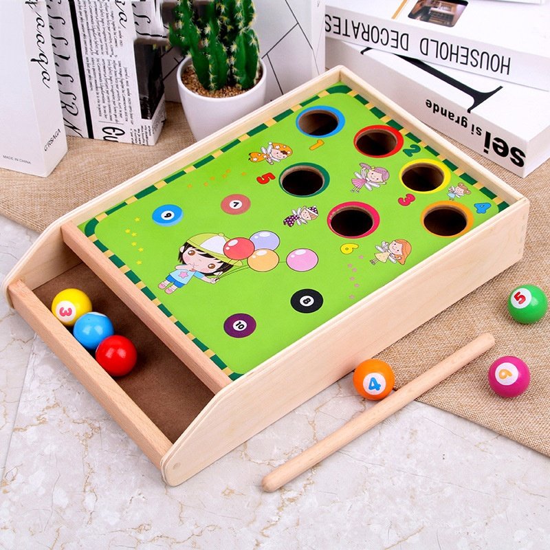 Baby Wooden Mini Table Snooker Billiards Game Educational Juguetes Para Ninos 3 A 6 Play House Activity Learning Toys For Kids