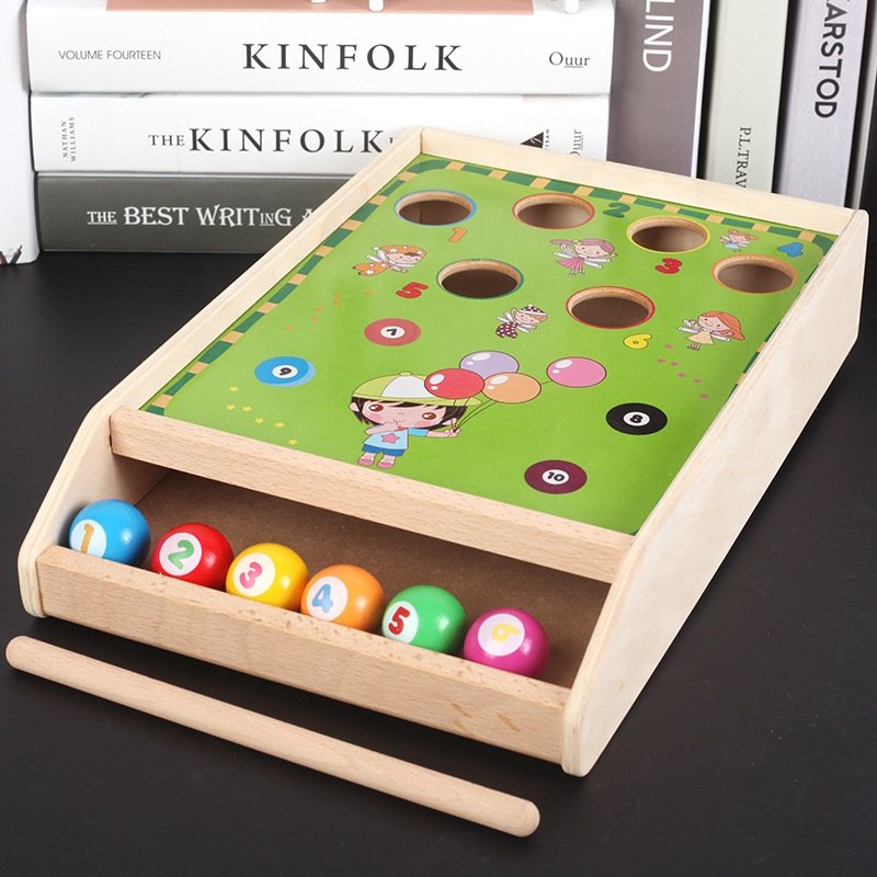 Baby Wooden Mini Table Snooker Billiards Game Educational Juguetes Para Ninos 3 A 6 Play House Activity Learning Toys For Kids