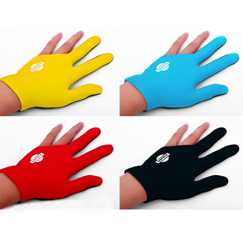 Professional Snooker Player Xiguan Trianing 3 Fingers Billiard Snooker Pool Glove