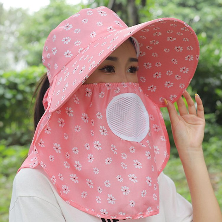 Sun Straw Hat Foldable Garden Hat Polyester Cotton Camouflage Casual 2024 Summer Beach Broad Brim Summer Women Unisex Adults 054