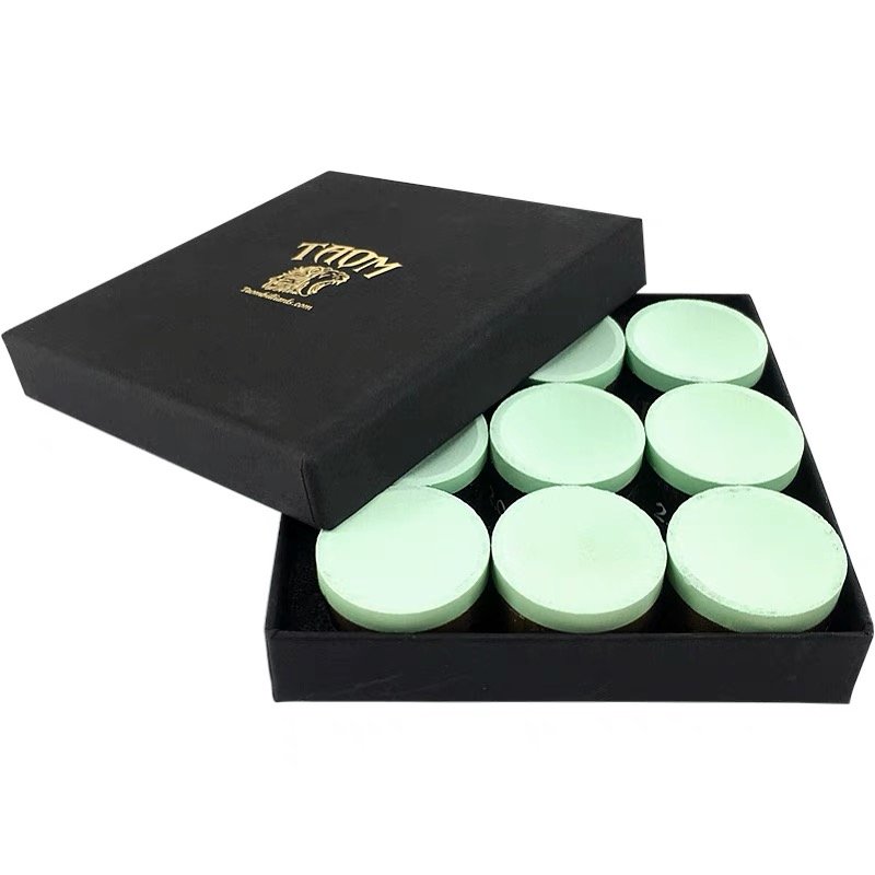 TAOM Billiard Cue Chalk 9pcs/box Handmade in Finland