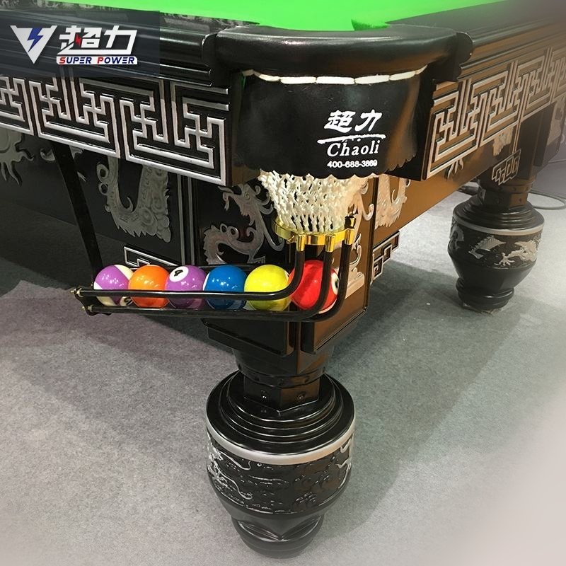 Custom Standard International Championships Dedicated Snooker Table 12ft Solid Wood Carved Billiards Table