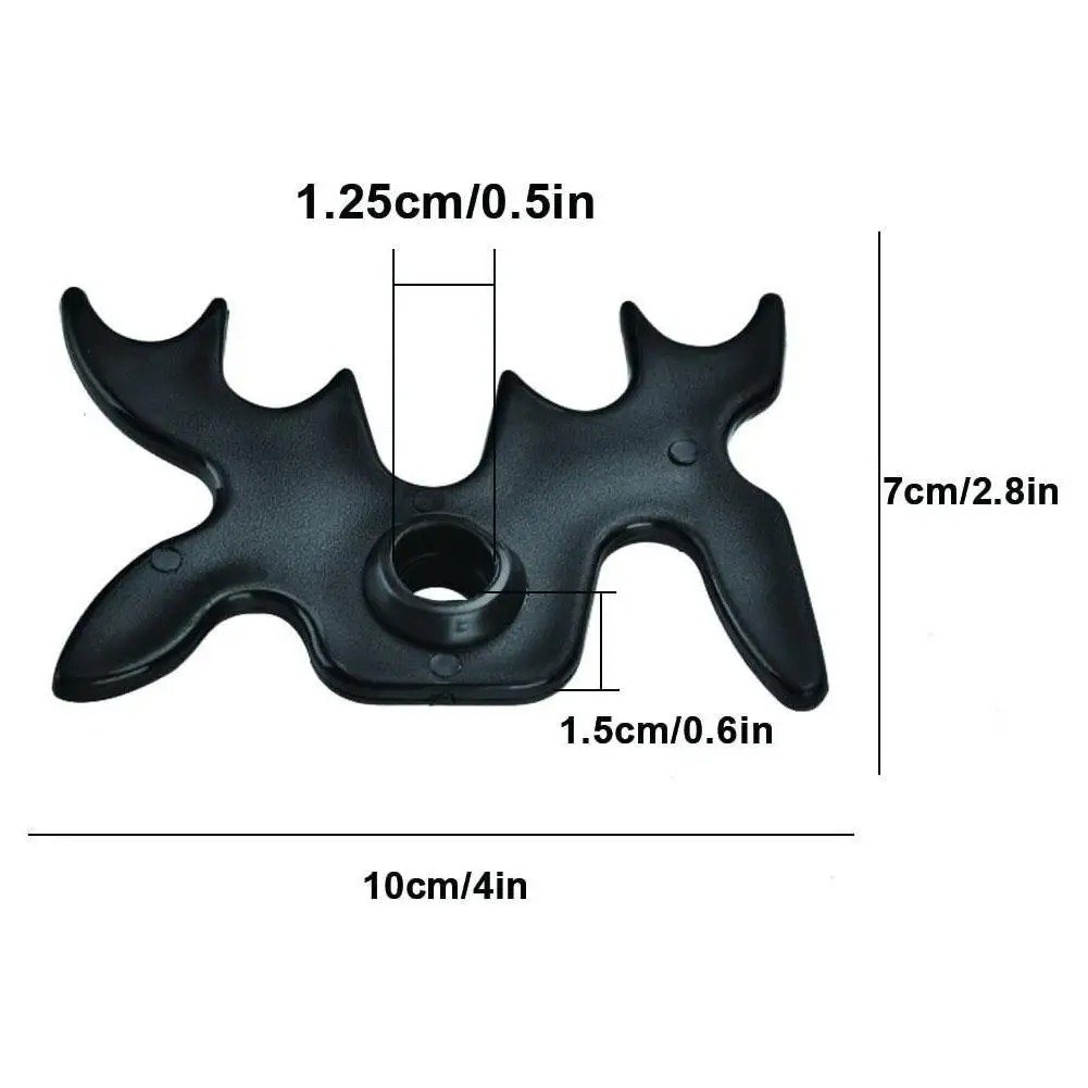 Black Plastic Slip-On Moosehead Bridge Head Billiards Cue Rest Billiard Accessories