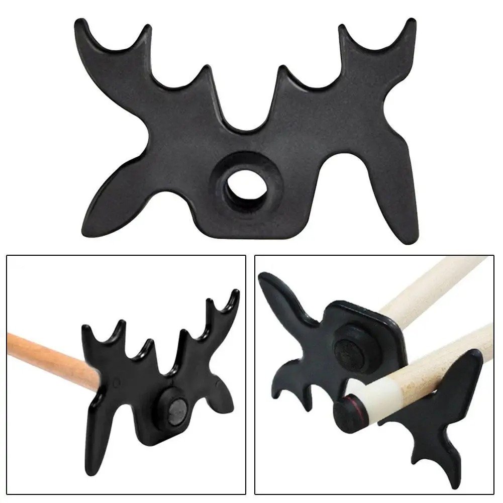 Black Plastic Slip-On Moosehead Bridge Head Billiards Cue Rest Billiard Accessories