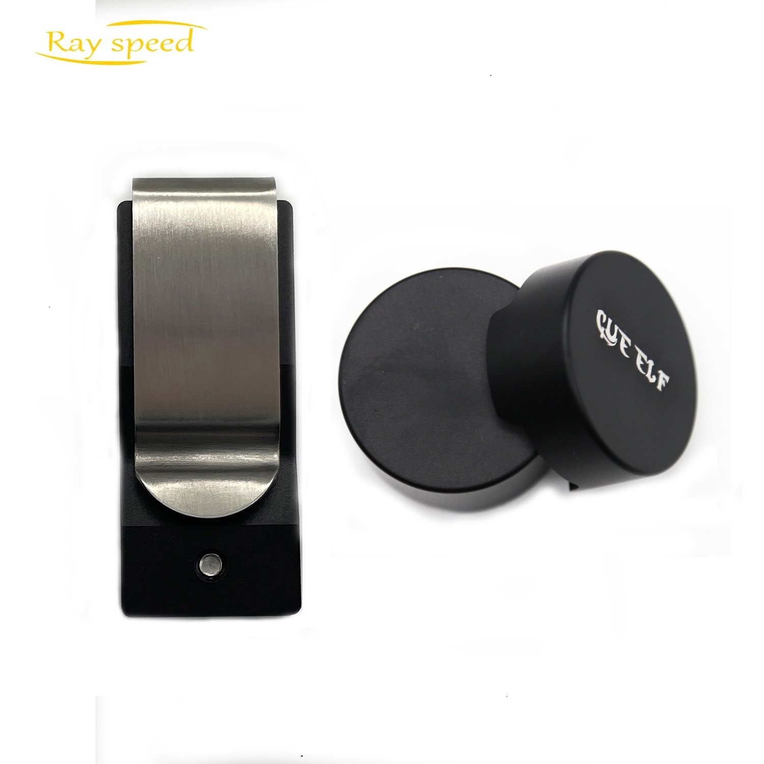 Rayspeed Black Snooker Chalk With Strong Power Magnet Professional Billiard Chalk Holder Magnetic Pool Billiard Accessories