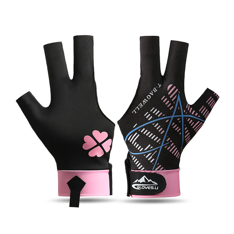 New Billiard Gloves Three Finger Velcro Adjustable High Grade Snooker pool gloves