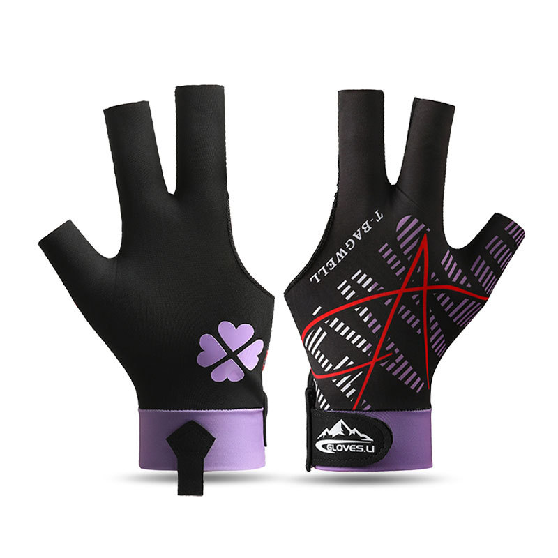 New Billiard Gloves Three Finger Velcro Adjustable High Grade Snooker pool gloves