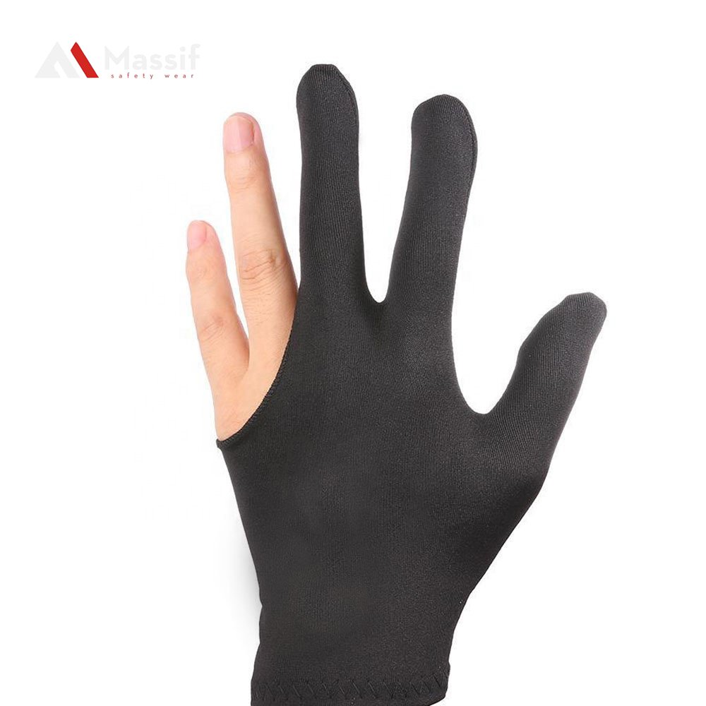 High-quality three-finger Hot Sales OEM Factory Snooker Gloves for Men and Women with Billiard Cues