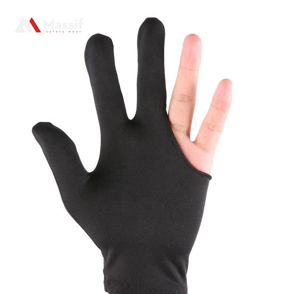 High-quality three-finger Hot Sales OEM Factory Snooker Gloves for Men and Women with Billiard Cues