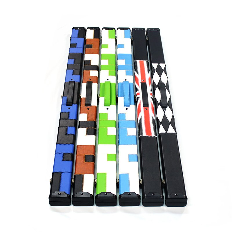 Factory price hot sale 3/4 billiard snooker wooden leather carrying cue case box