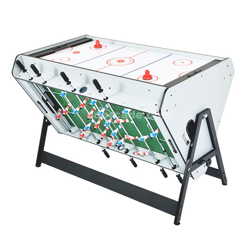 Indoor High Quality Stock 3 In 1 Multi Game Swivel Pool Table/Football/Air Hockey Table For Sale