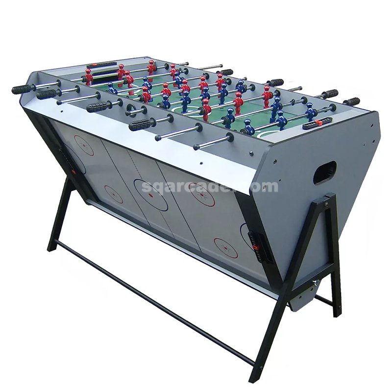Indoor High Quality Stock 3 In 1 Multi Game Swivel Pool Table/Football/Air Hockey Table For Sale