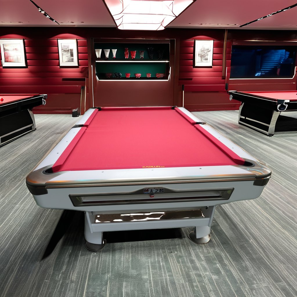 Wholesale 2024 Cheap Price 9ft 8ft 7ft Pool Tables Solid Wood Legs PVC Pockets Wool Ball Return Billiard Table Snooker Pattern