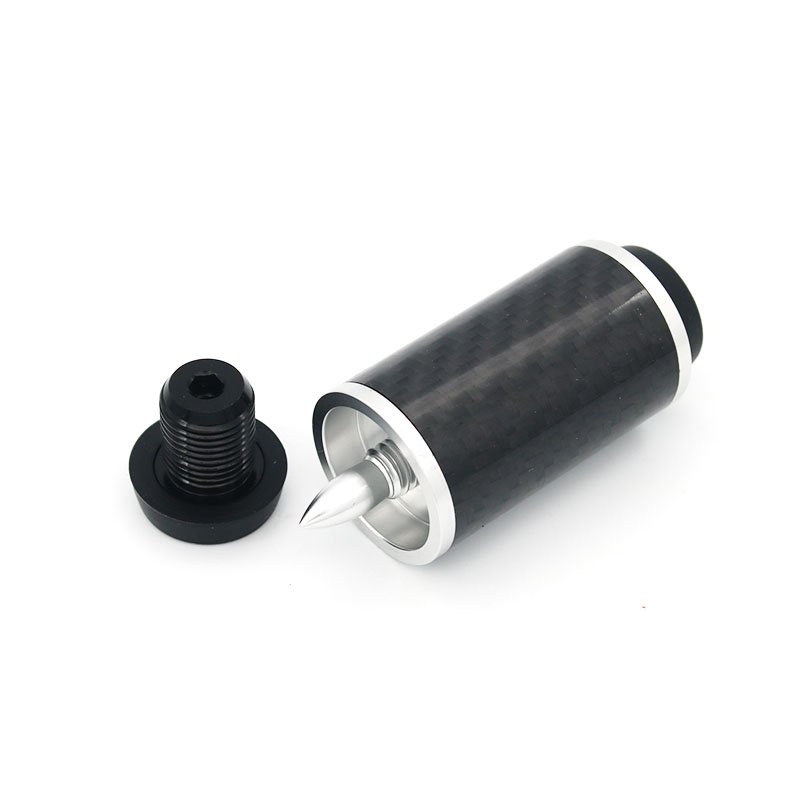 2inch black carbon fiber bright cue extension for billiard snooker pool cue stick