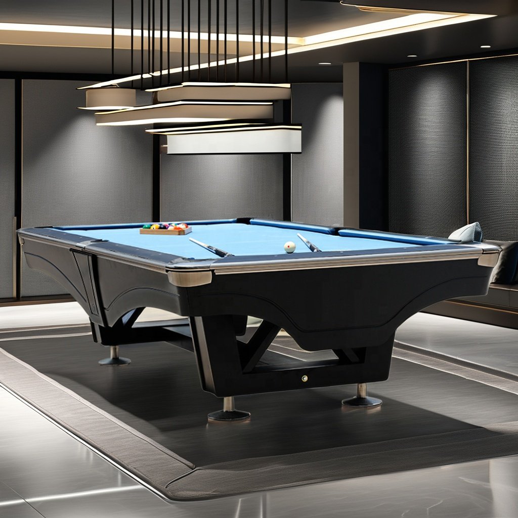 Bojue New design high grade customized size American Snooker & Billiard nine ball pool table with slate cushion solid wood