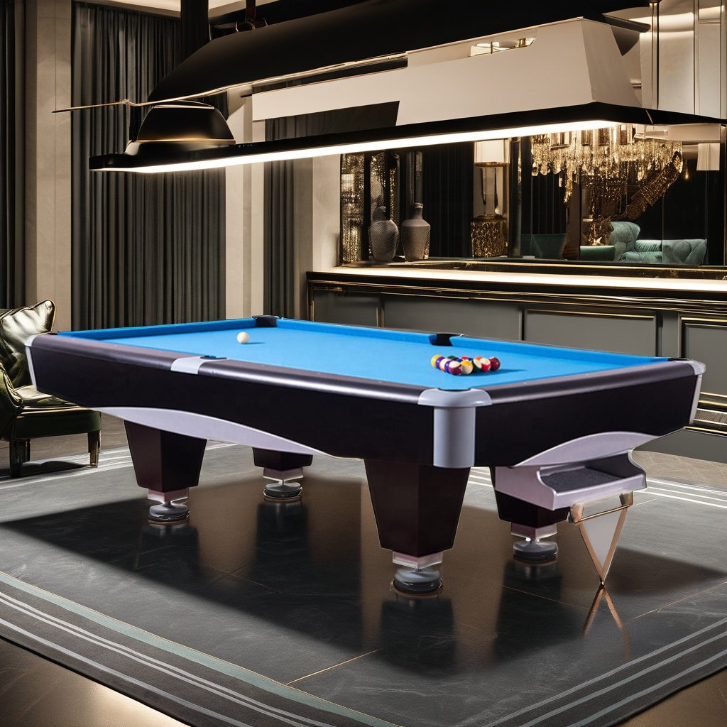 Bojue New design high grade customized size American Snooker & Billiard nine ball pool table with slate cushion solid wood