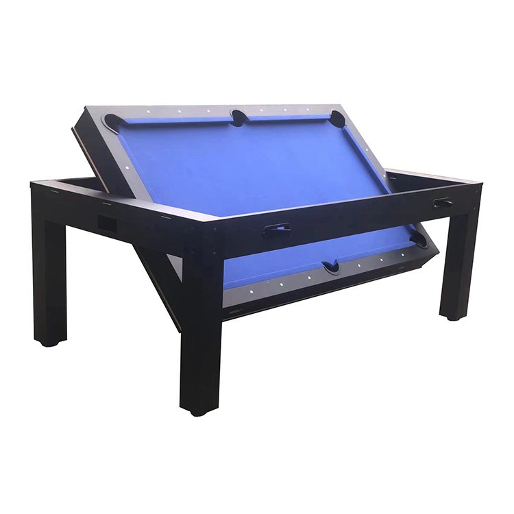 contemporary 4 in 1 pool table, billiard table combo, table tennis table, snooker pool table, dining table, air hockey table