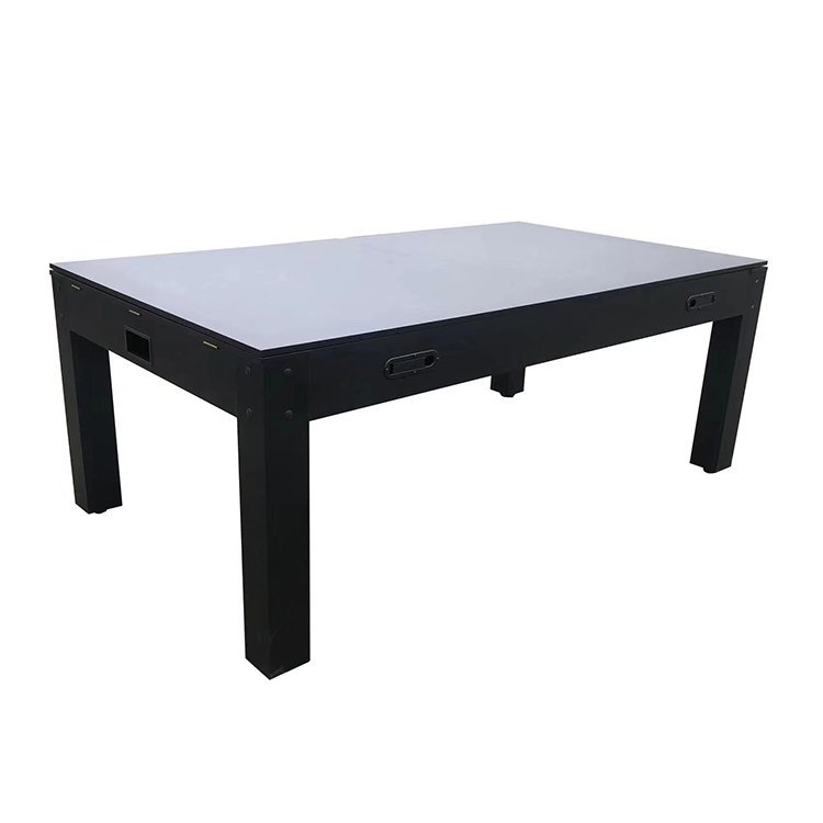 contemporary 4 in 1 pool table, billiard table combo, table tennis table, snooker pool table, dining table, air hockey table