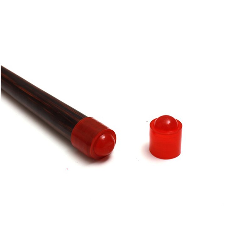 Wholesale Black/Red Rubber billiard snooker cue bottom protector For Sale