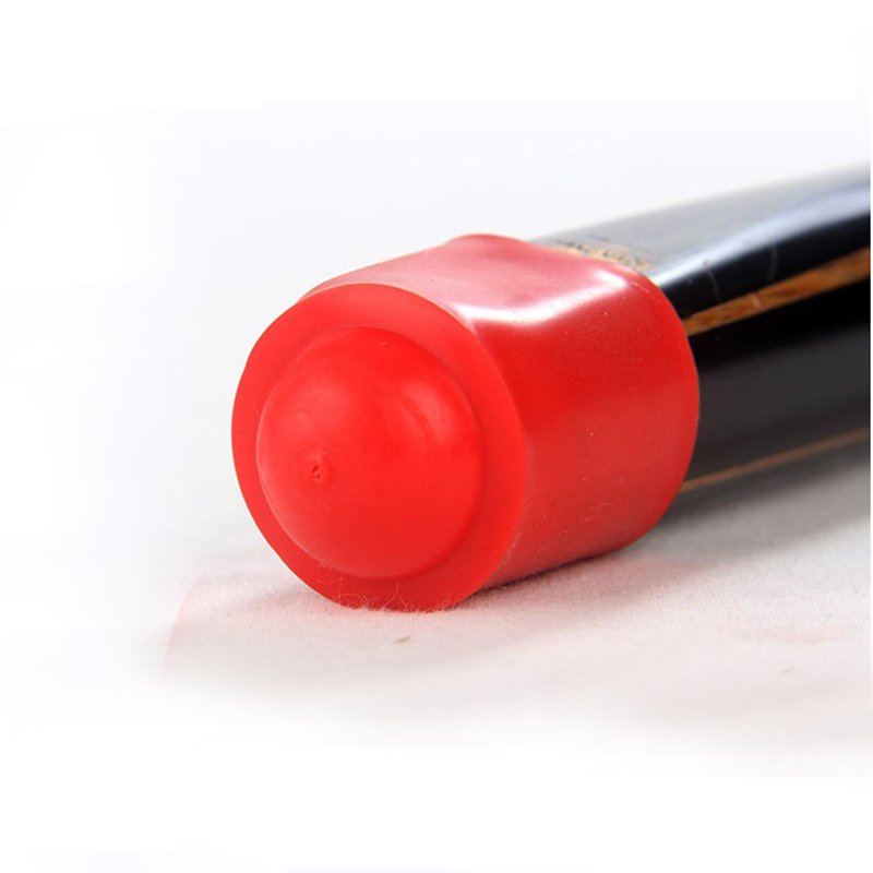 Wholesale Black/Red Rubber billiard snooker cue bottom protector For Sale