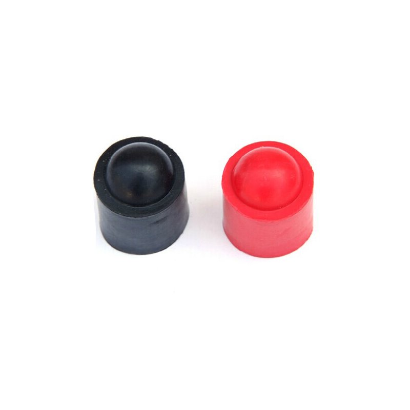 Wholesale Black/Red Rubber billiard snooker cue bottom protector For Sale