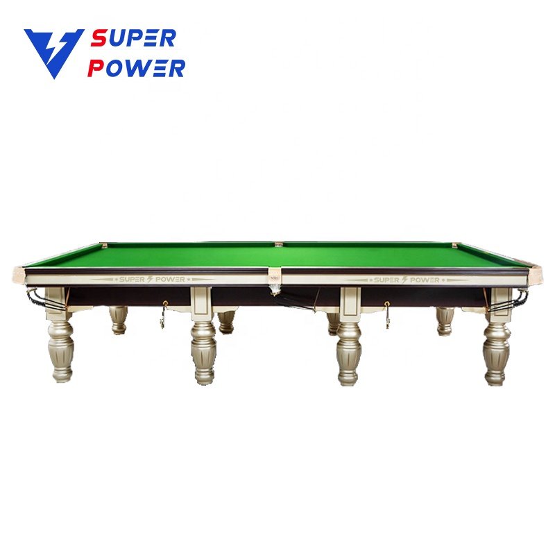 2024 China manufacturer wholesale steel block cushion snooker table 12ft stone slate pool table for club
