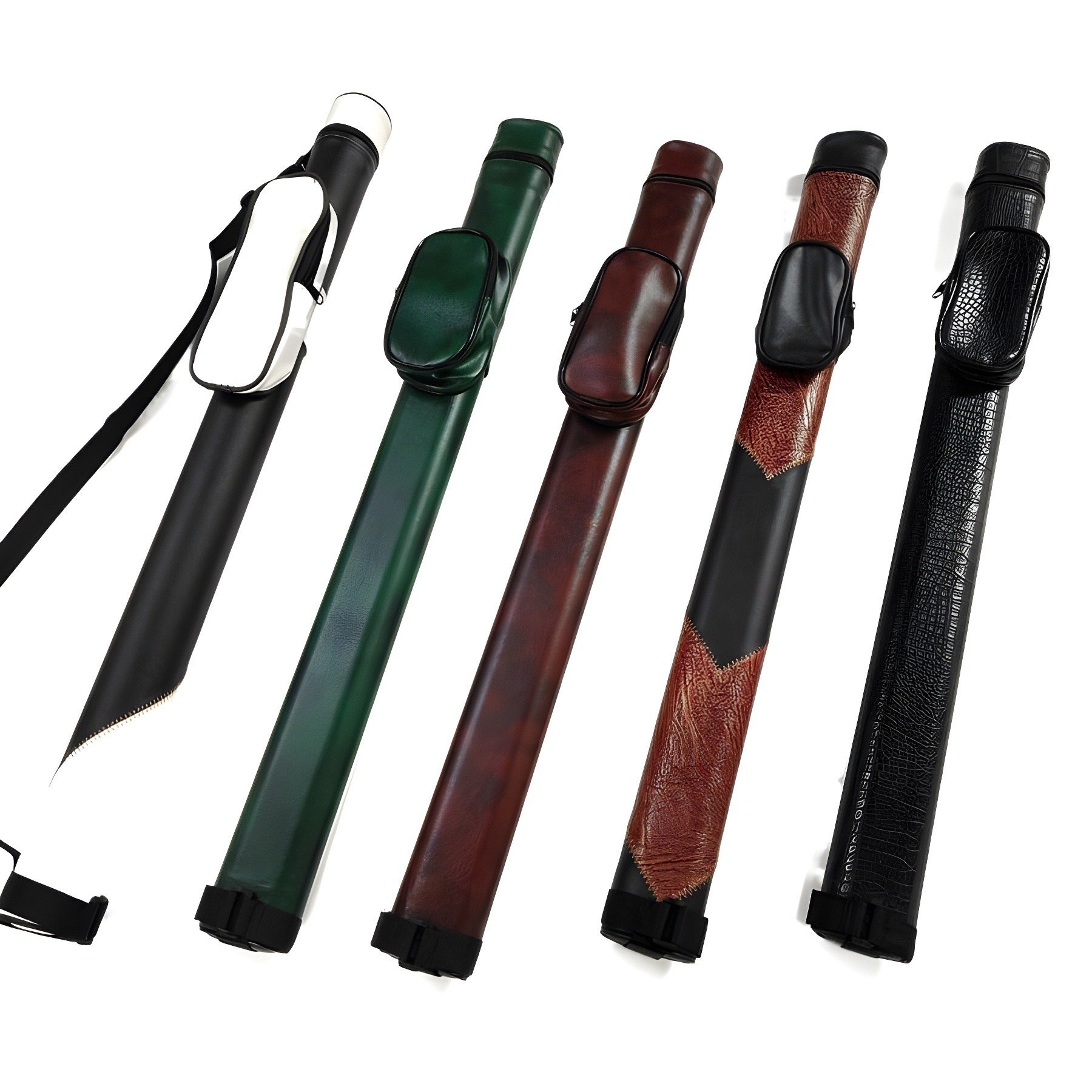 KYLIN PU Cue Bag Wholesale Cheap Price Billiard Snooker Pole Case 1/2 PU leather Pole Bag Portable Cue Case