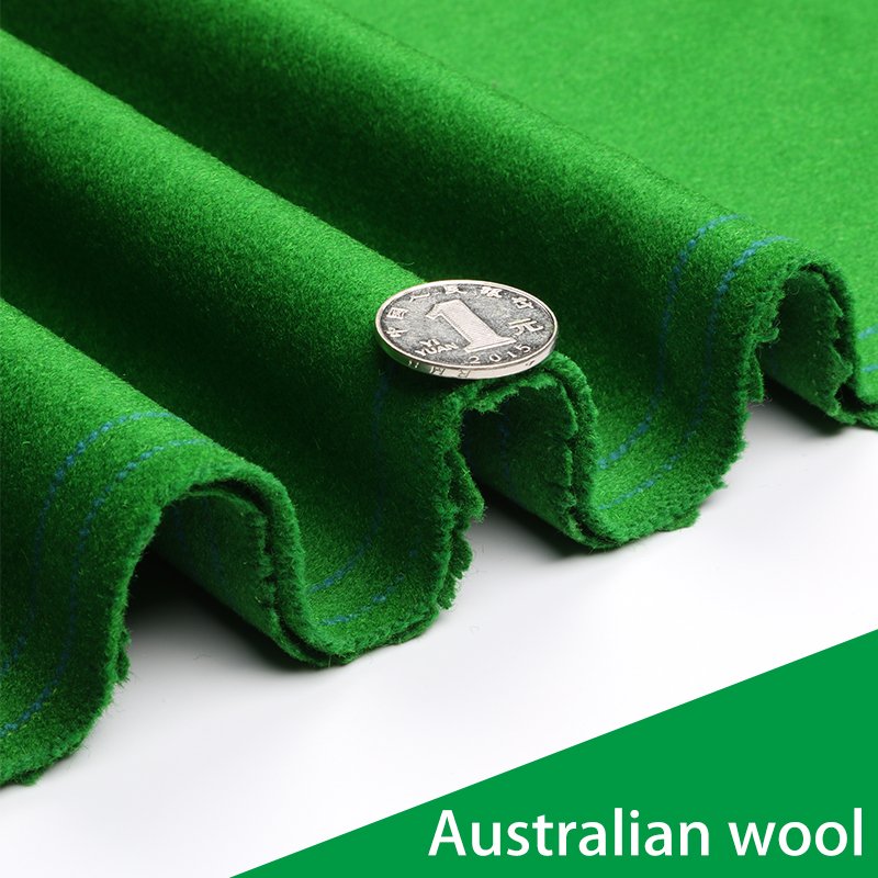 Wholesale 2.8/3/3.2/3.8M wide thickened green fabric Australian wool snooker Snooker table game tablecloth Wool tablecloth