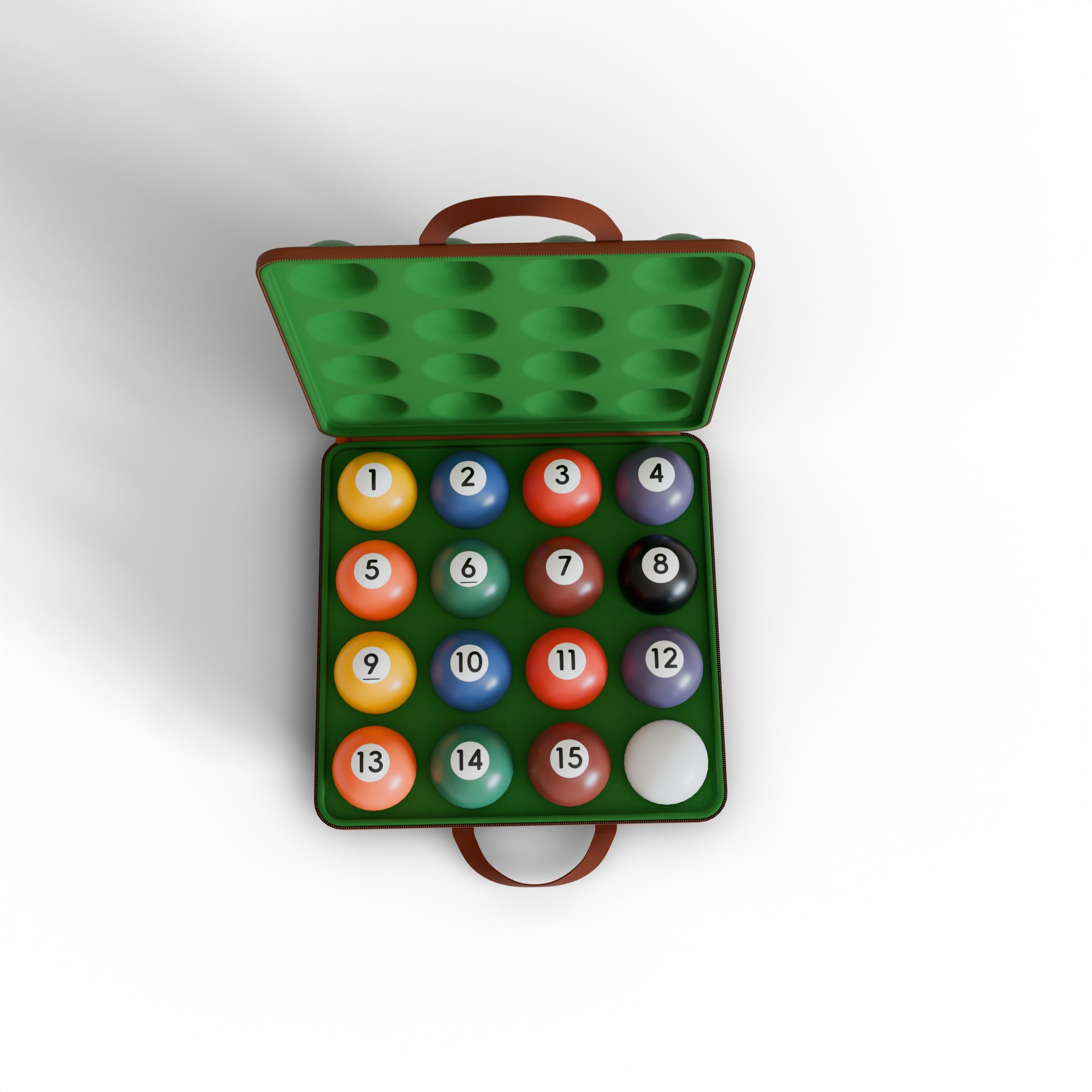 Customized Carrying Case Protective Snooker Durable Billiards Ball Storage Box Pool Ball Hard Eva Billiard Cue Ball Case