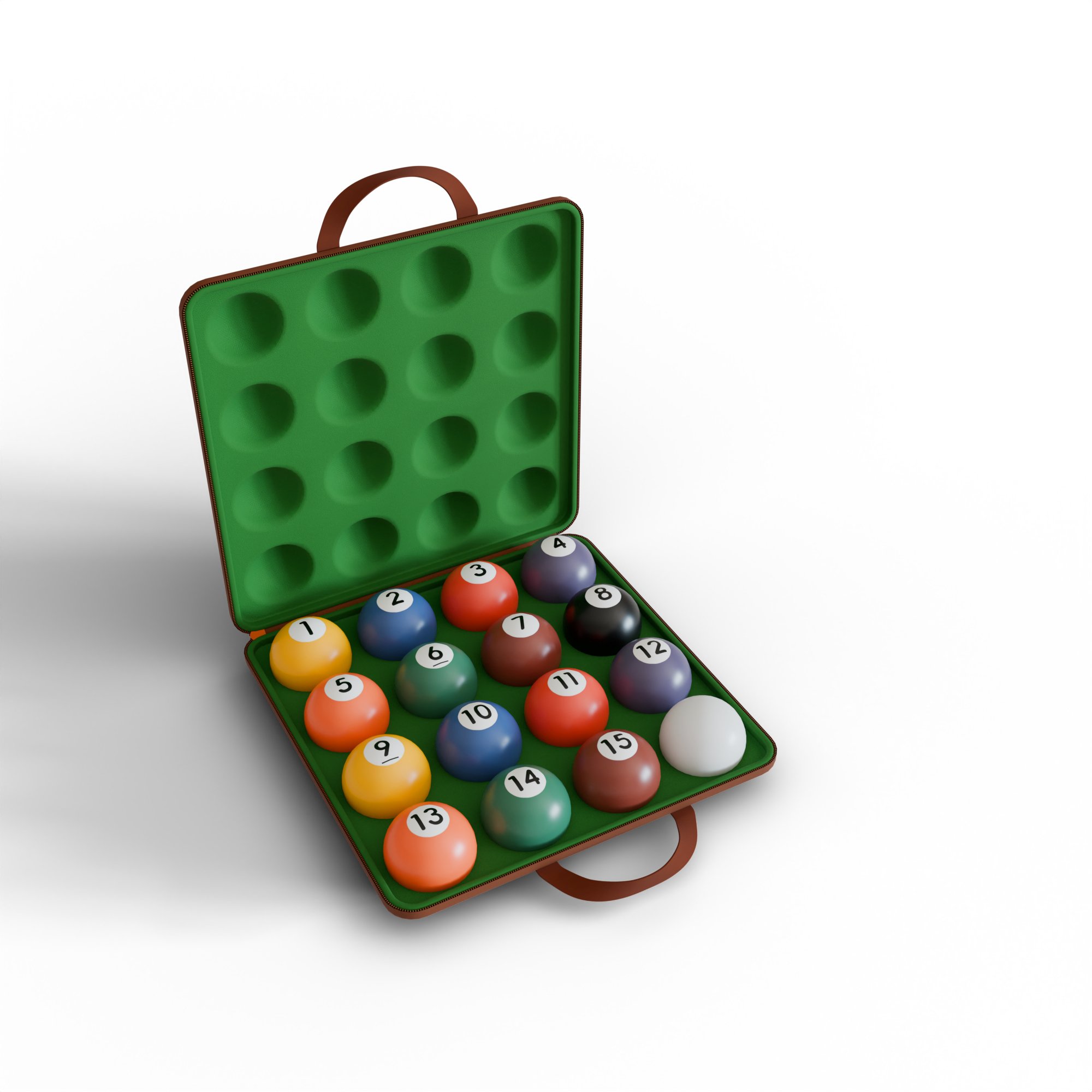 Customized Carrying Case Protective Snooker Durable Billiards Ball Storage Box Pool Ball Hard Eva Billiard Cue Ball Case