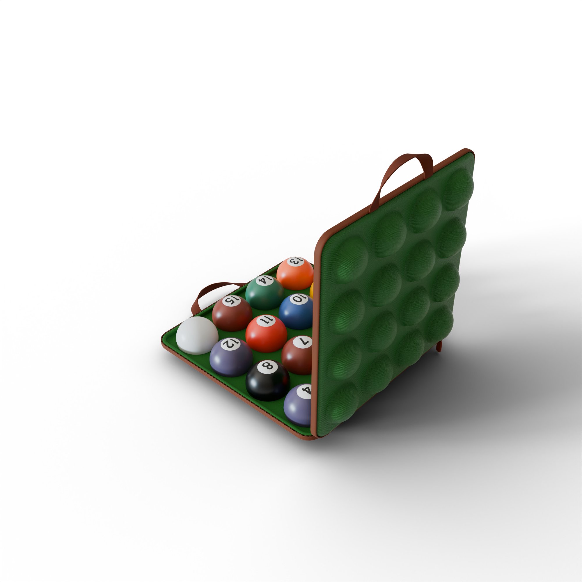 Customized Carrying Case Protective Snooker Durable Billiards Ball Storage Box Pool Ball Hard Eva Billiard Cue Ball Case