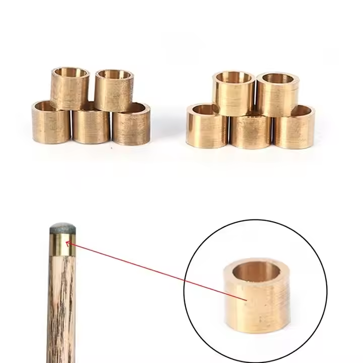 Billiard accessories Professional Brass Copper Billiard Snooker Cue Ferrule Cue Tip End Piece10.5mm