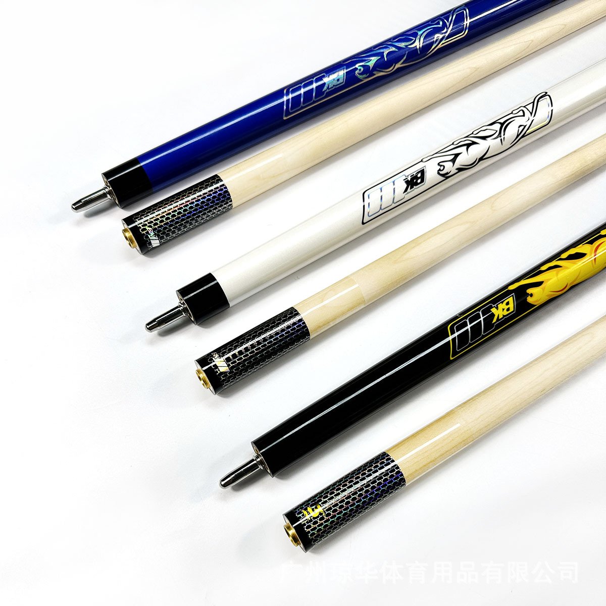 TQG-139 Integrated Three-Section Short Jump Carbon Fiber Snooker Cue New Open Club Cue with Cocobolo Butt Sleeve Bare Handle