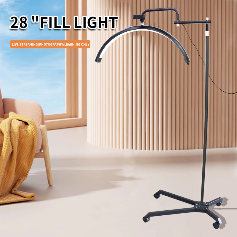 Eyelash Beauty Tattoo Light Nail Floor Lamp 28 Inch Iron LED Aluminum Alloy Led Snooker Table Lights Black White Luminol 40W