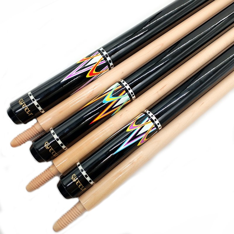 Cueelf Professional Pool Cue 12-12.5mm Tip Size Snooker Billiard Cues 490g-500g Radial Joint Maple Butt Center Cue Carom Pool