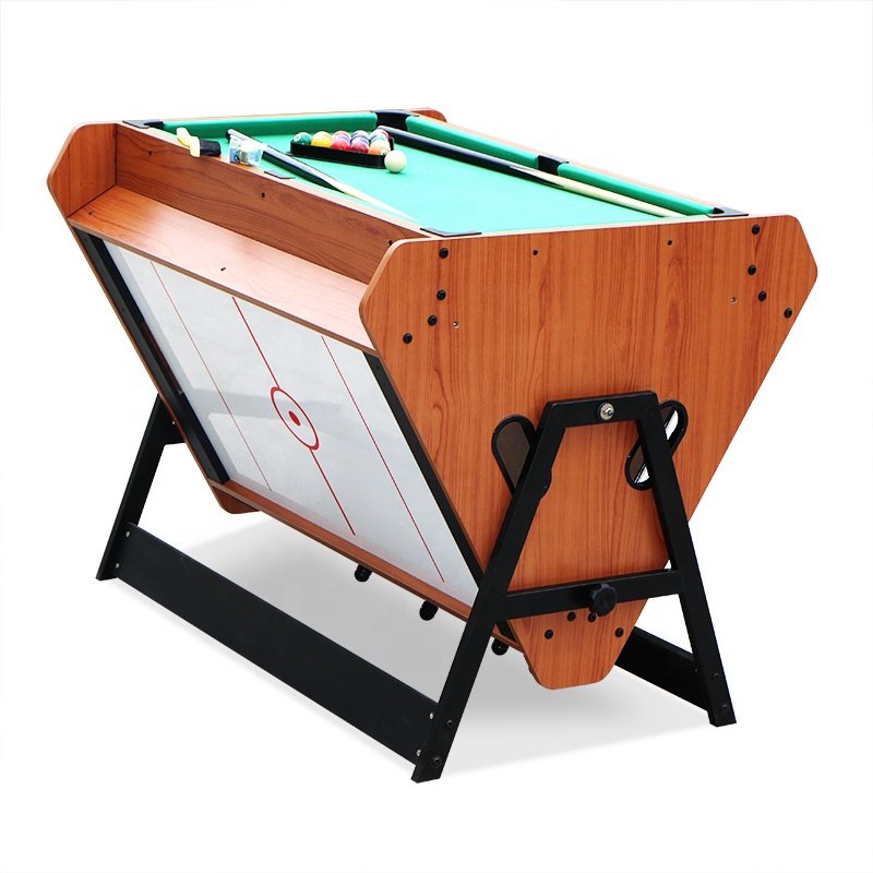Custom Multi Indoor Game Rotating French 4 FT Baby Foot Soccer Air Hockey Snooker Pool Billiard Table