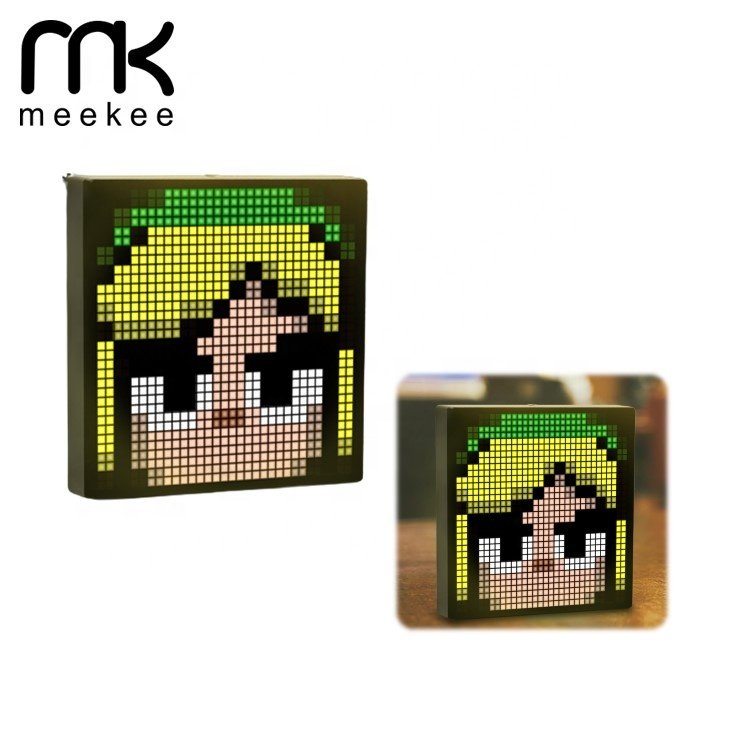 Fast food restaurant pixel style digital message board