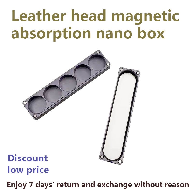 Customized Hard shell snooker cue ball case Billiard tips accessories case Billiard Leather Head Storage Case