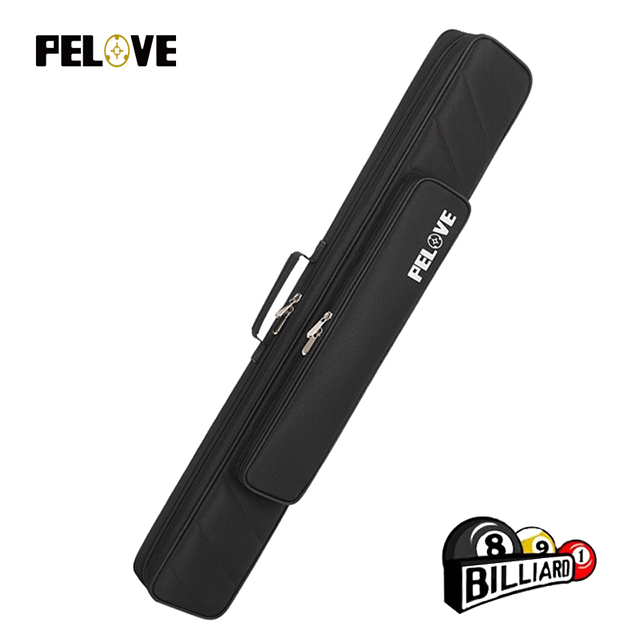 pool cue bag , 4 shafts 2 Butts soft pool cue case with front pocket, billiard accessories