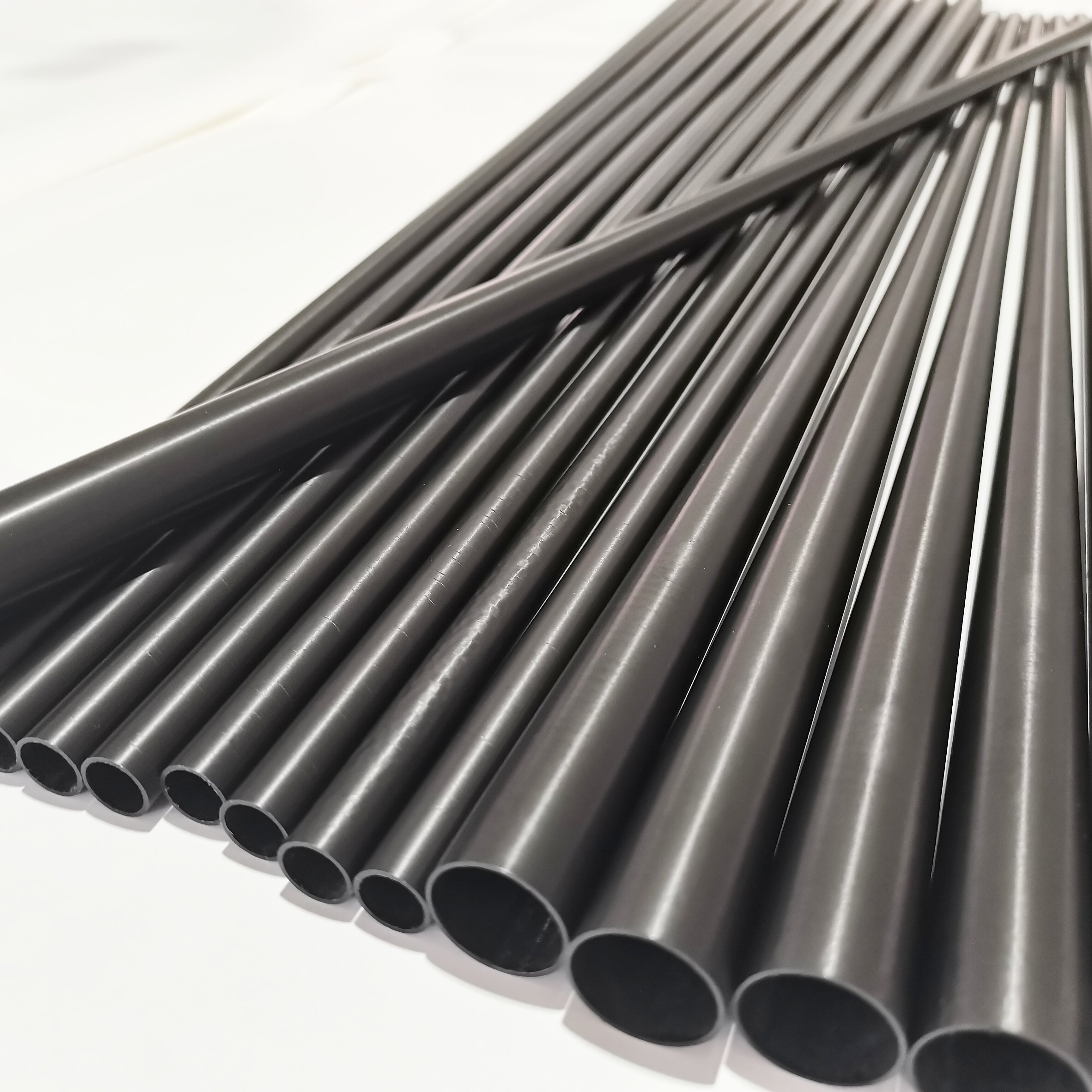 12.9mm carbon fiber pool cue shafts tube, protapered cue blanks,filament winding shafts tube,silk polished surface tube