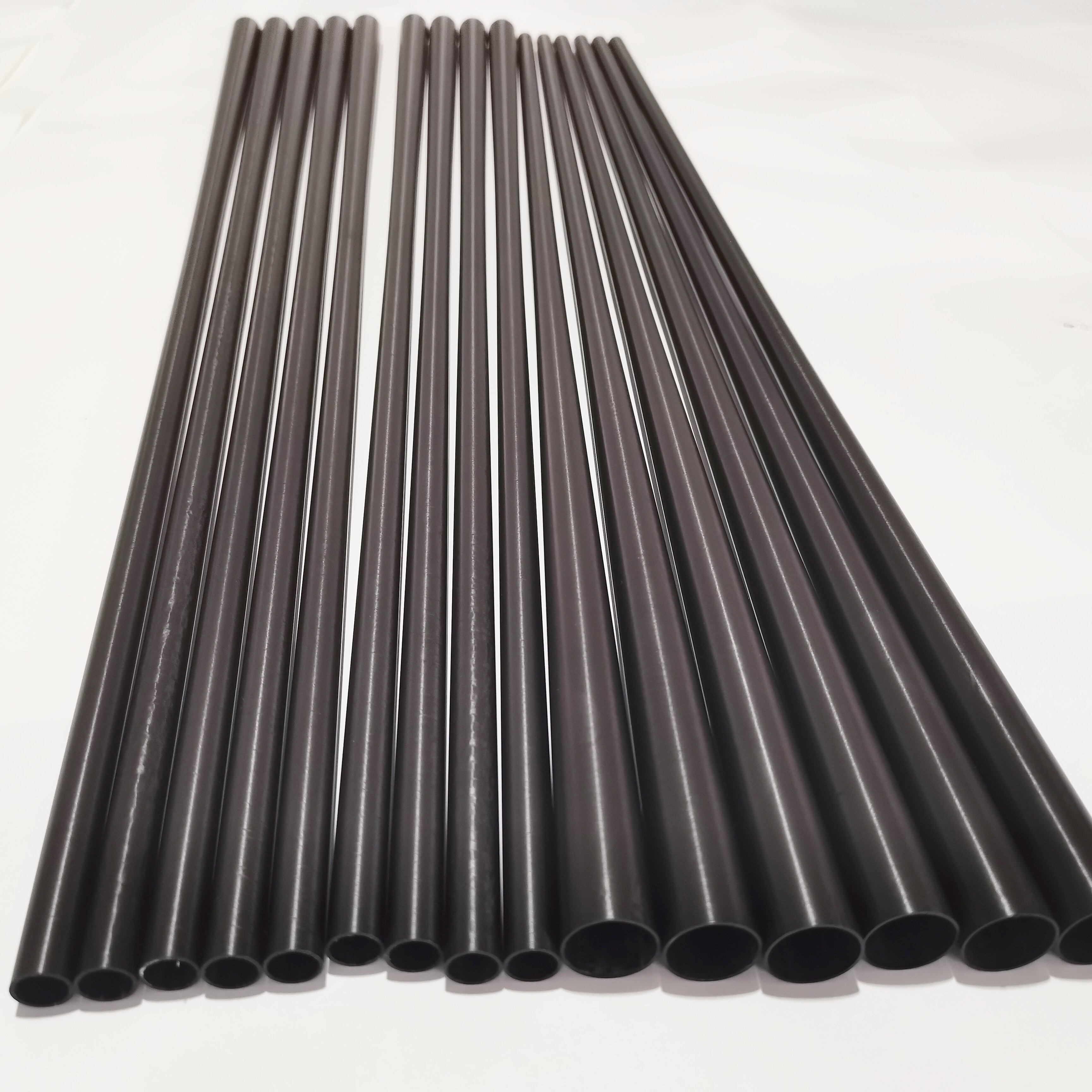 12.9mm carbon fiber pool cue shafts tube, protapered cue blanks,filament winding shafts tube,silk polished surface tube