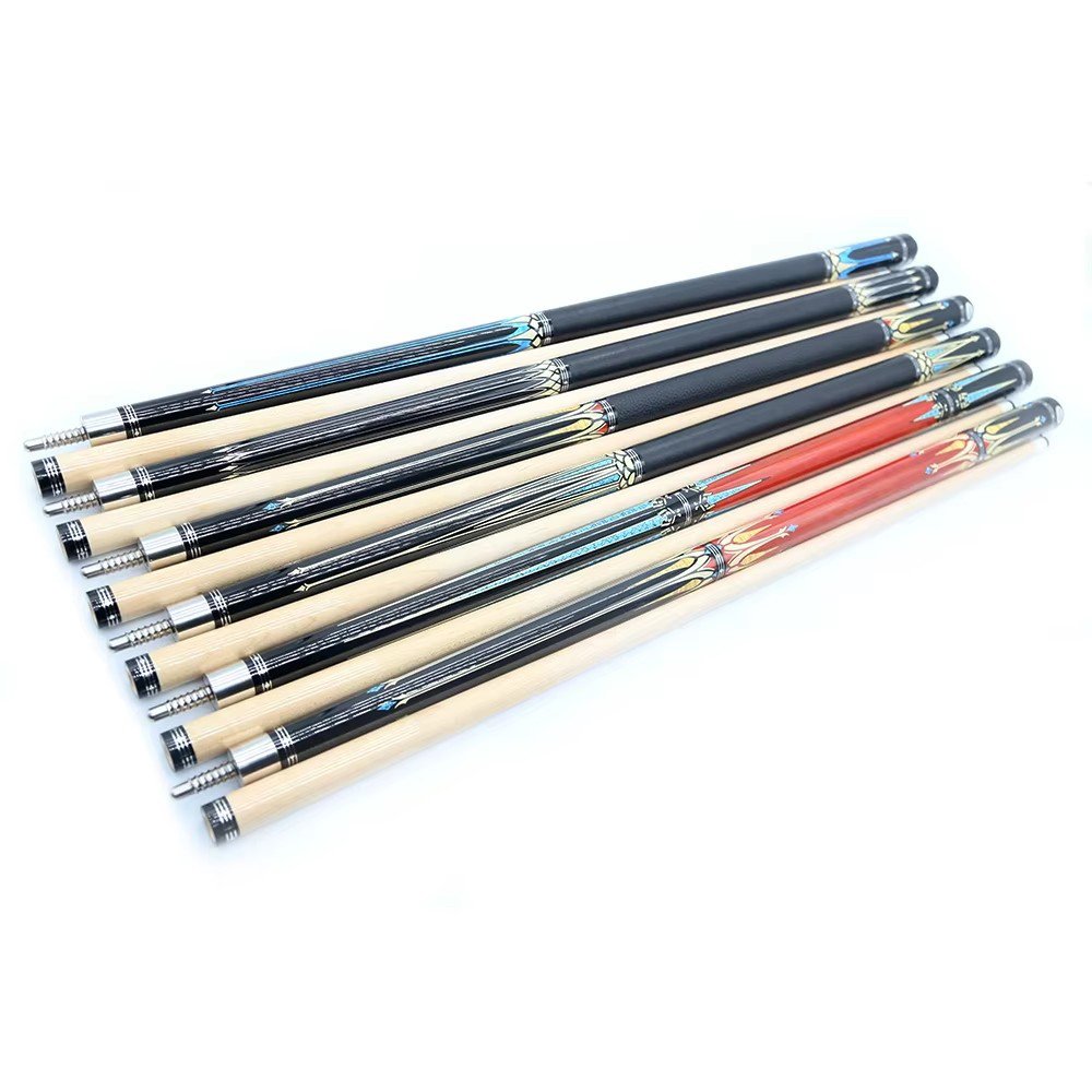 TQG-47Wholesale Stainless Steel Uniloc Radial Pool Cue 13mm Tip Size Maple Linen Wrap Taco de Billar Billiard Cue Manufacturer