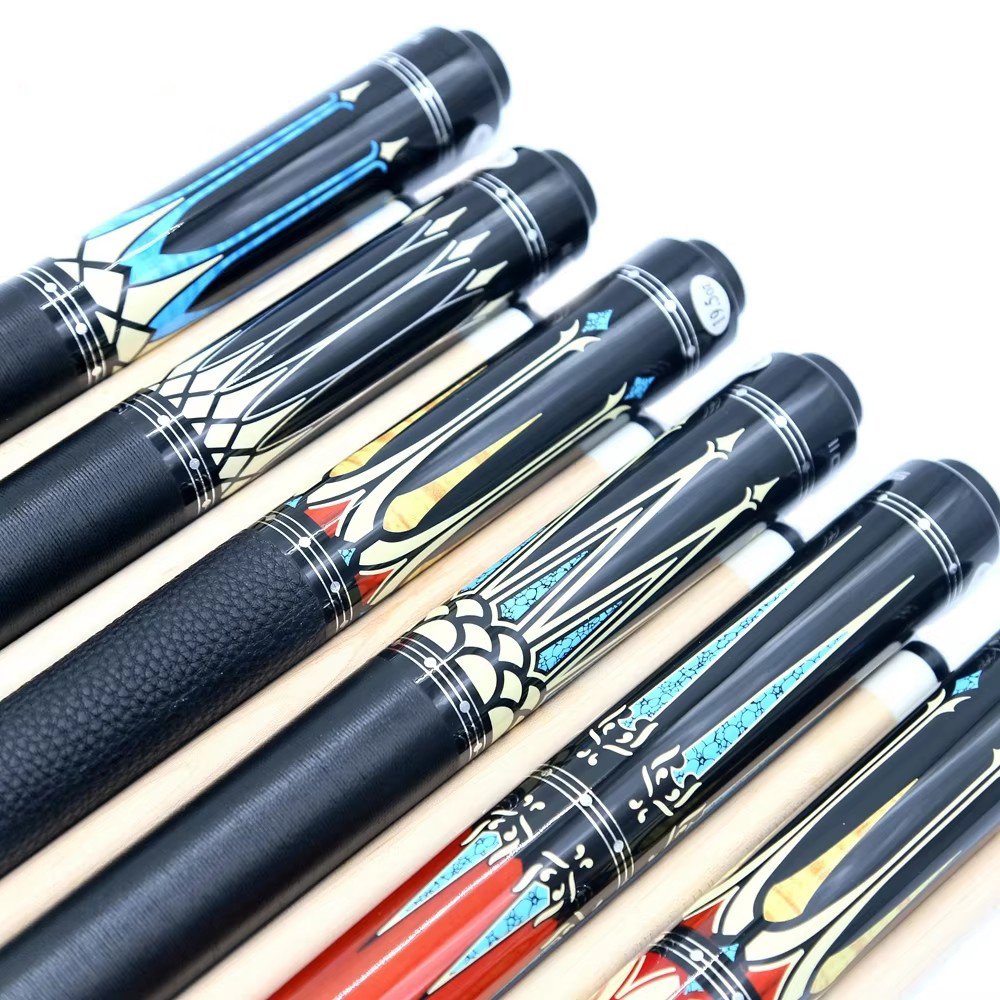 TQG-47Wholesale Stainless Steel Uniloc Radial Pool Cue 13mm Tip Size Maple Linen Wrap Taco de Billar Billiard Cue Manufacturer