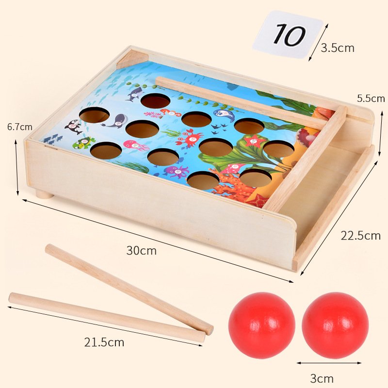 Baby Activity Learning Toys Wooden Mini Table Snooker Billiards Game Educational juguetes para ninos 3 a 6 Play House For Kids