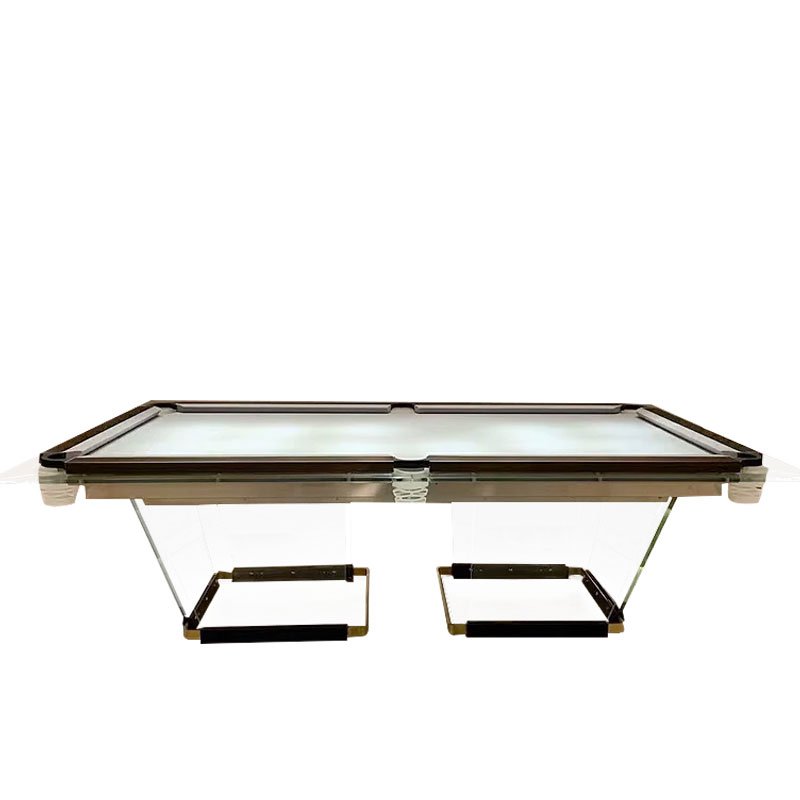 Private customized futuristic tempered glass table legs billiards table villa living room billiards