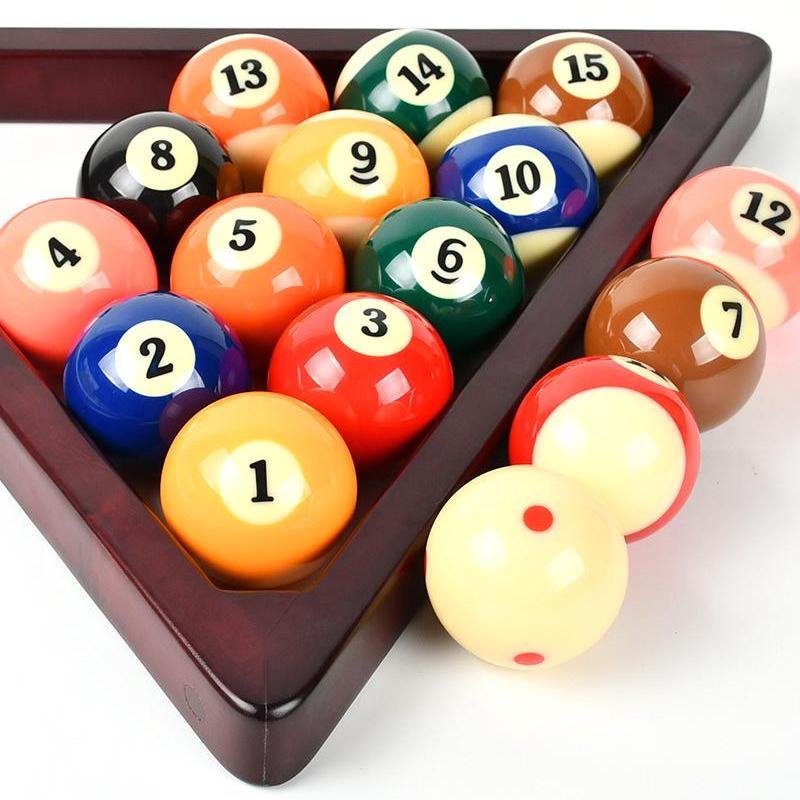 TV crystal billiards sixteen-color billiard snooker balls standard large billiard supplies