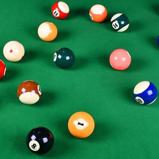 TV crystal billiards sixteen-color billiard snooker balls standard large billiard supplies