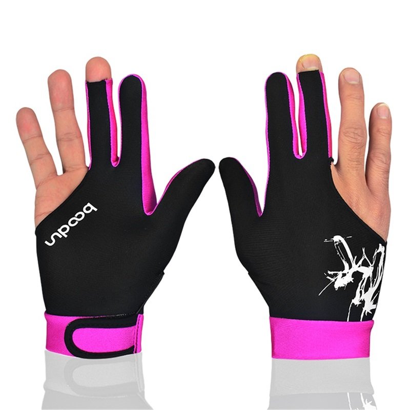 HBG 0912 High Quality manufacturer Snooker & Billiard Gloves Multi color selection anti slip snooker gloves